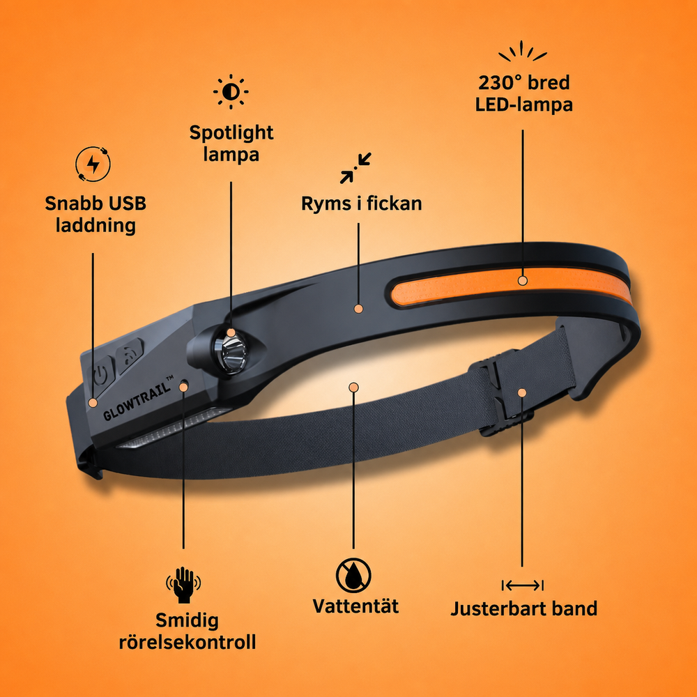 GlowTrail™ 2.0 LED-pannlampa